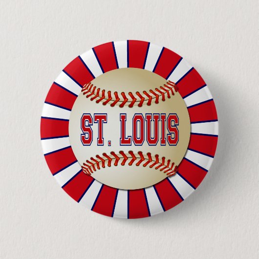 RETRO ST.- LOUISbaseball Button (Vorderseite)