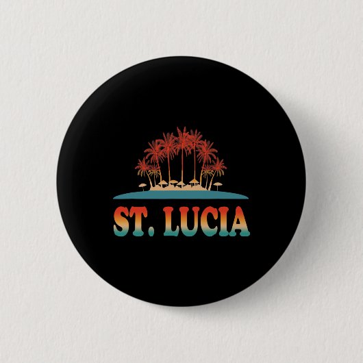 Retro St Lucia Shirt San Lucia Shirt Karibik S Button (Vorderseite)