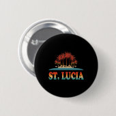 Retro St Lucia Shirt San Lucia Shirt Karibik S Button (Vorne & Hinten)