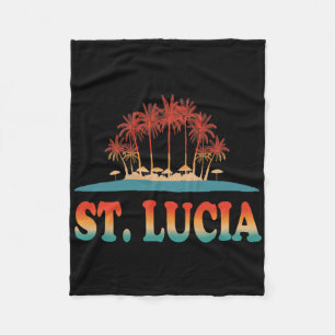 Retro St Lucia Shirt San Lucia Shirt Karibik S Fleecedecke
