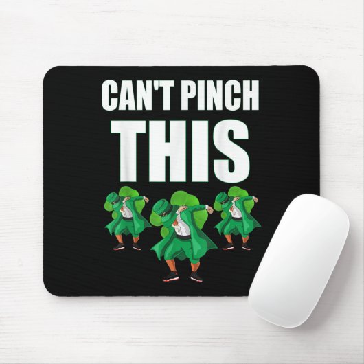 Retro St Patrick's Day Can't Nch This Mousepad (Mit Mouse)
