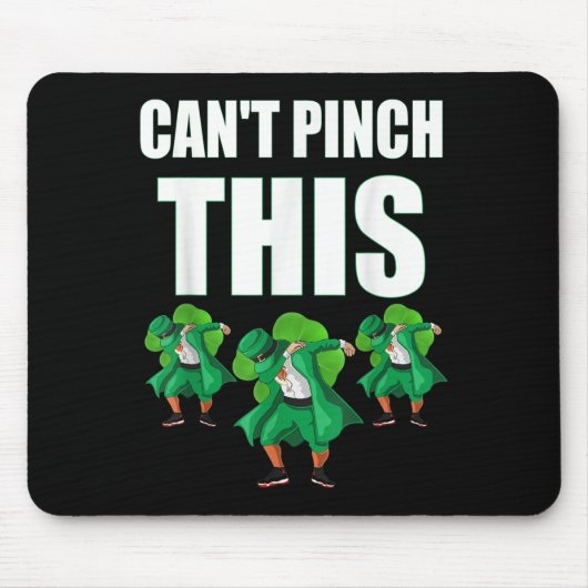 Retro St Patrick's Day Can't Nch This Mousepad (Vorne)