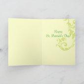 Retro St. Patrick's Day Grußkarte Karte (Innenseite)