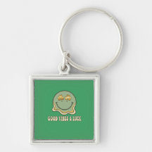 Retro St. Patrick's Day Gute Vibes & Glück Smiley