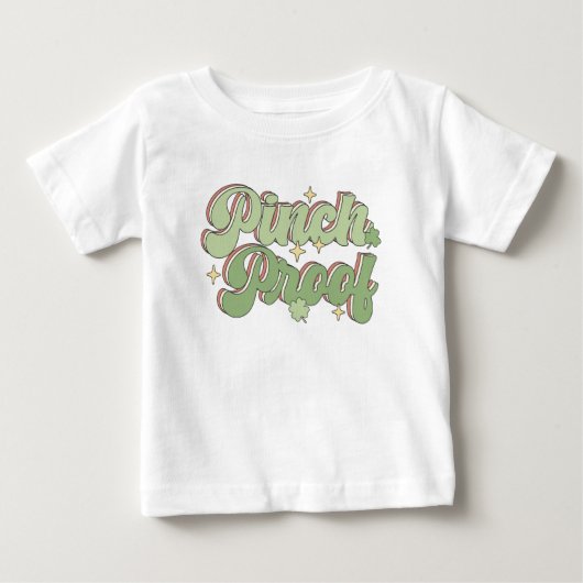 Retro St Patricks Day Pinch Baby T-shirt (Vorderseite)