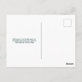 Retro St. Patrick's Day Rainbow Postkarte (Rückseite)