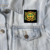 Retro St. Patrick's Day Smiley Gesicht Glücklicher Button (Beispiel)