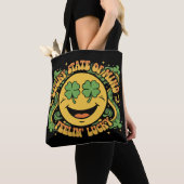 Retro St. Patrick's Day Smiley Gesicht Glücklicher Tasche (Von Nahem)