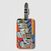 Retro St. Paul Minnesota Gepäckanhänger (Vorderseite Vertikal)