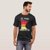 Retro St Paul MN Minnesota City Apparel T-Shirt (Vorne ganz)