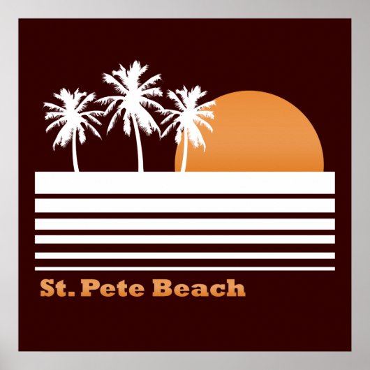 Retro St Pete Beach Poster (Vorne)