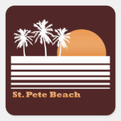 Retro St Pete Beach Stickers (Vorderseite)