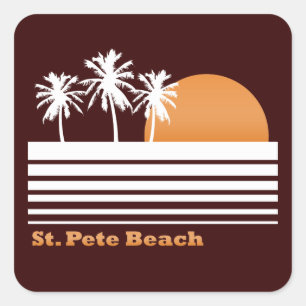 Retro St Pete Beach Stickers