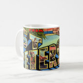 Retro St Petersburg Florida Kaffeetasse (Vorderseite Links)
