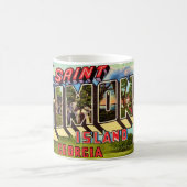 Retro St Simons Island Tasse (Mittel)
