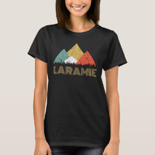 Retro Stadt des Laramie GebirgsShirts T-Shirt