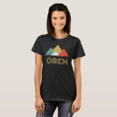 Retro Stadt des Orem GebirgsShirts T-Shirt (Vorne ganz)