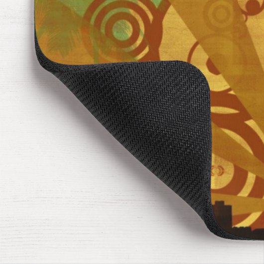 Retro Stadt Mousepad (Ecke)