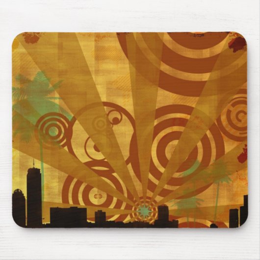 Retro Stadt Mousepad (Vorne)