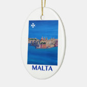 RETRO Stadt PLAKAT Maltas Valletta von KnightsII Keramikornament (Links)
