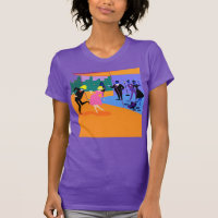 Retro städtischer Dachspitze-Party-T - Shirt