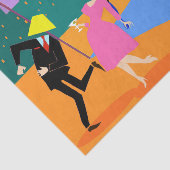 Retro städtisches Dachspitze-Party-Seidenpapier Seidenpapier (Ausschnitt)