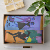 Retro städtisches Dachspitze-Party-Seidenpapier Seidenpapier (Geschenk)