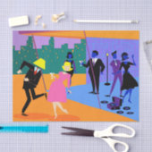 Retro städtisches Dachspitze-Party-Seidenpapier Seidenpapier (Handwerk)