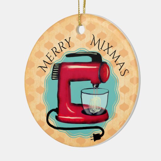 Retro Stand Mixer Backbäckerei Weihnachtsschmuck (Links)