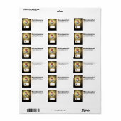 Retro-Stand-Mixer Backbäckermarke Adressaufkleber (Vorne)