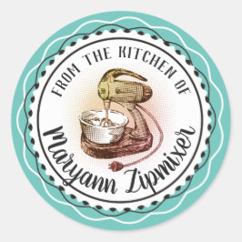 Retro Standmischer aus der Küche des Aufklebers Runder Aufkleber