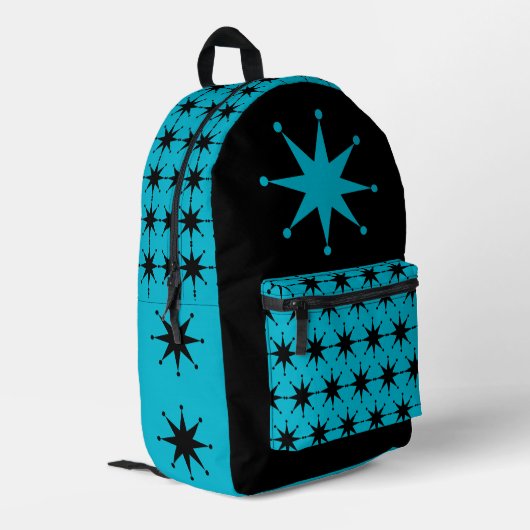 Retro Star Bedruckter Rucksack (Rückseitige Ecke links)