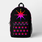 Retro-Star-Buchpaket Bedruckter Rucksack (Vorderseite)