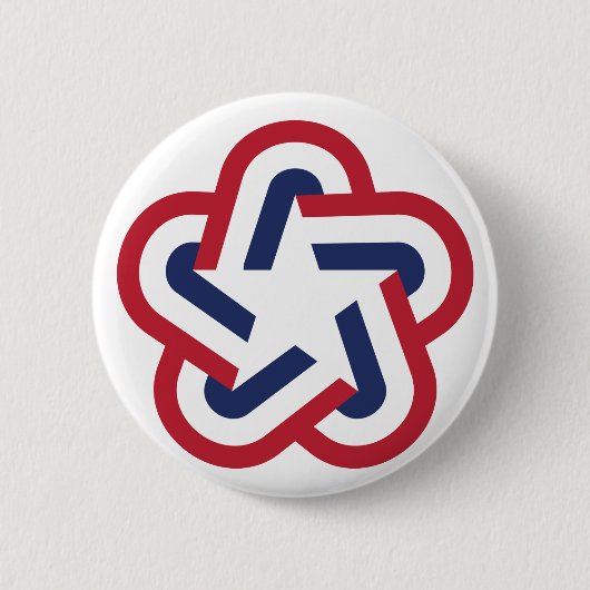 Retro Star Button (Vorderseite)