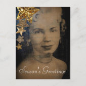 'Retro Star' Feiertagspostkarte (Vorderseite)