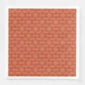 Retro Star in Circle Orange Dinner Napkins Serviette (Vorderseite)