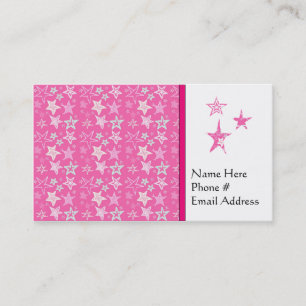 Retro Star Pattern Business Cards & Visitenkarten Visitenkarte