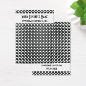 Retro Star Patterns BW Earring Display Card (Schreibtisch)