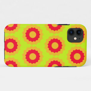 Retro Star Red Orange Lime Green Case-Mate iPhone Hülle