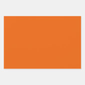 Retro Star Round Blume Orange Blue Geschenkpapier Set (Vorderseite 3)