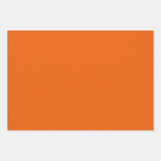 Retro Star Round Blume Orange Blue Geschenkpapier Set (Vorderseite 3)