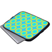 Retro Star Turquoise & Yellow iPhone / iPad Gehäus Laptopschutzhülle (Vorne Knopf)