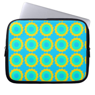 Retro Star Turquoise & Yellow iPhone / iPad Gehäus Laptopschutzhülle