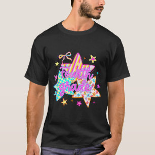 Retro-Star Vierte Klasse zurück zur Schule 4. Klas T-Shirt