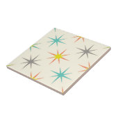 Retro Starburst Mid-Century Pattern Fliese (Seite)