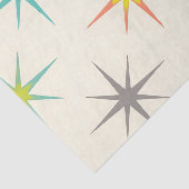 Retro Starburst Muster der Mitte des Jahrhunderts Seidenpapier (Ausschnitt)