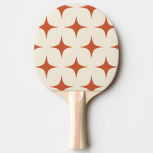 Retro Starburst Terrakotta Orange Creme Vanille