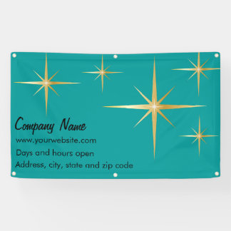 Retro-Starburst-Vinylbanner, 90 cm x 150 cm Banner
