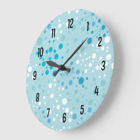 Retro Starburst Wall Clock Große Wanduhr (Winkel)