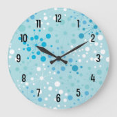 Retro Starburst Wall Clock Große Wanduhr (Vorderseite)